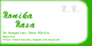 monika masa business card